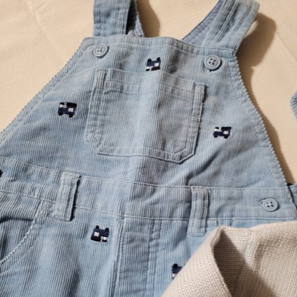 Gymboree Favorite Toys Vintage NWT 6-12 month Sweater, Hat & embroidered overall - Picture 2 of 5